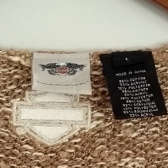 Harley Davidson open front cardigan size L - Picture 7 of 11